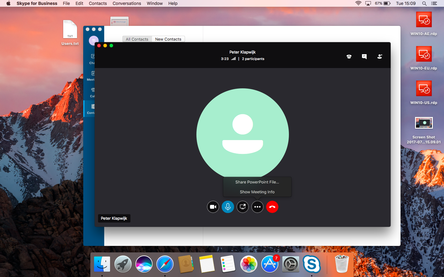 is there skype for business for mac?